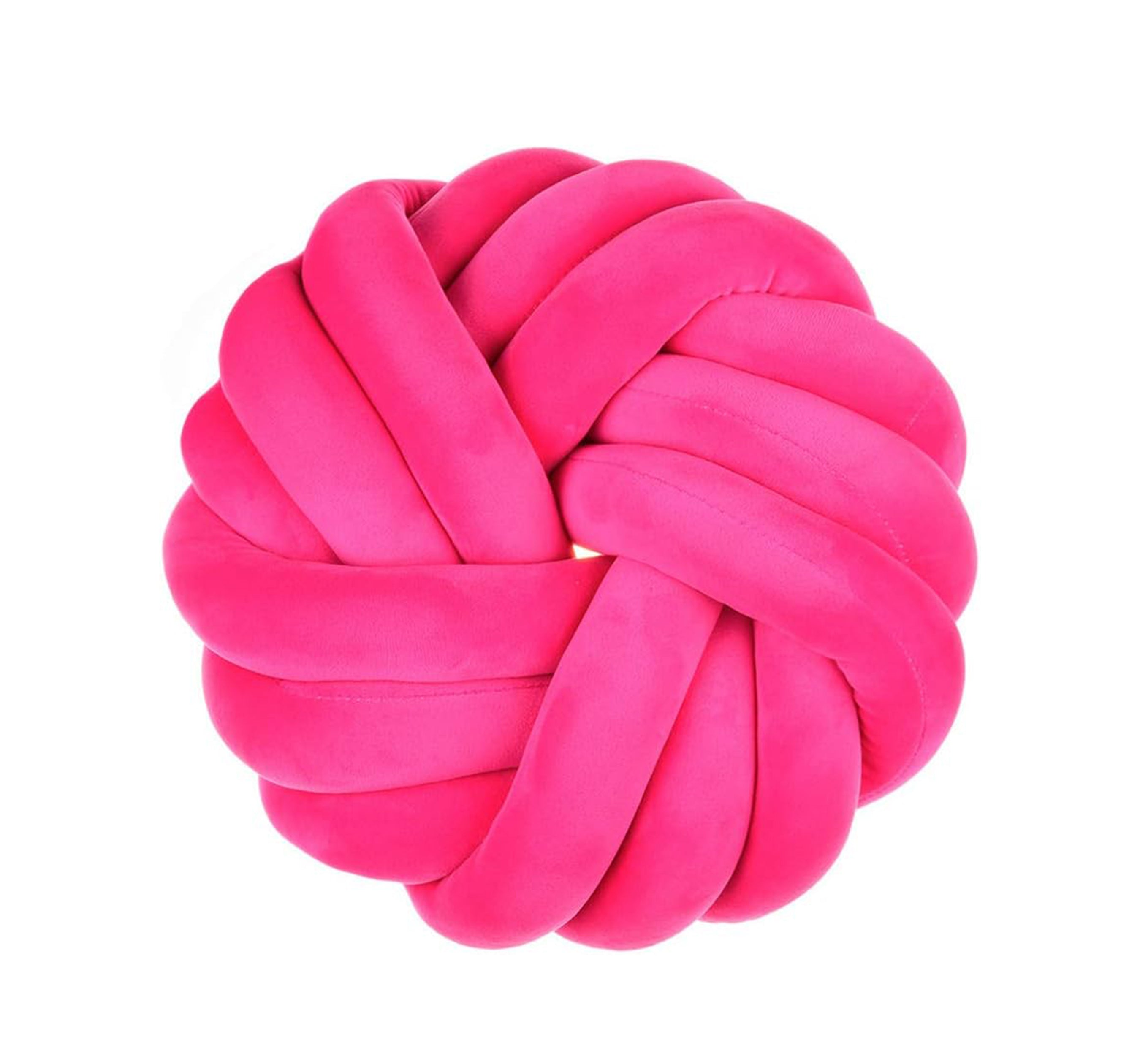 Camelia Round Knot Velvet Throw Pillow | 13"