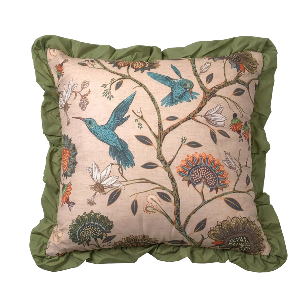Humming Bird Printed Pillow | 20"x20"