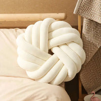 Camelia Round Knot Velvet Throw Pillow | 13"