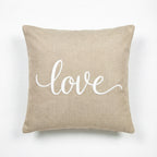 Love Embroidery Throw Pillow | 20"x20"