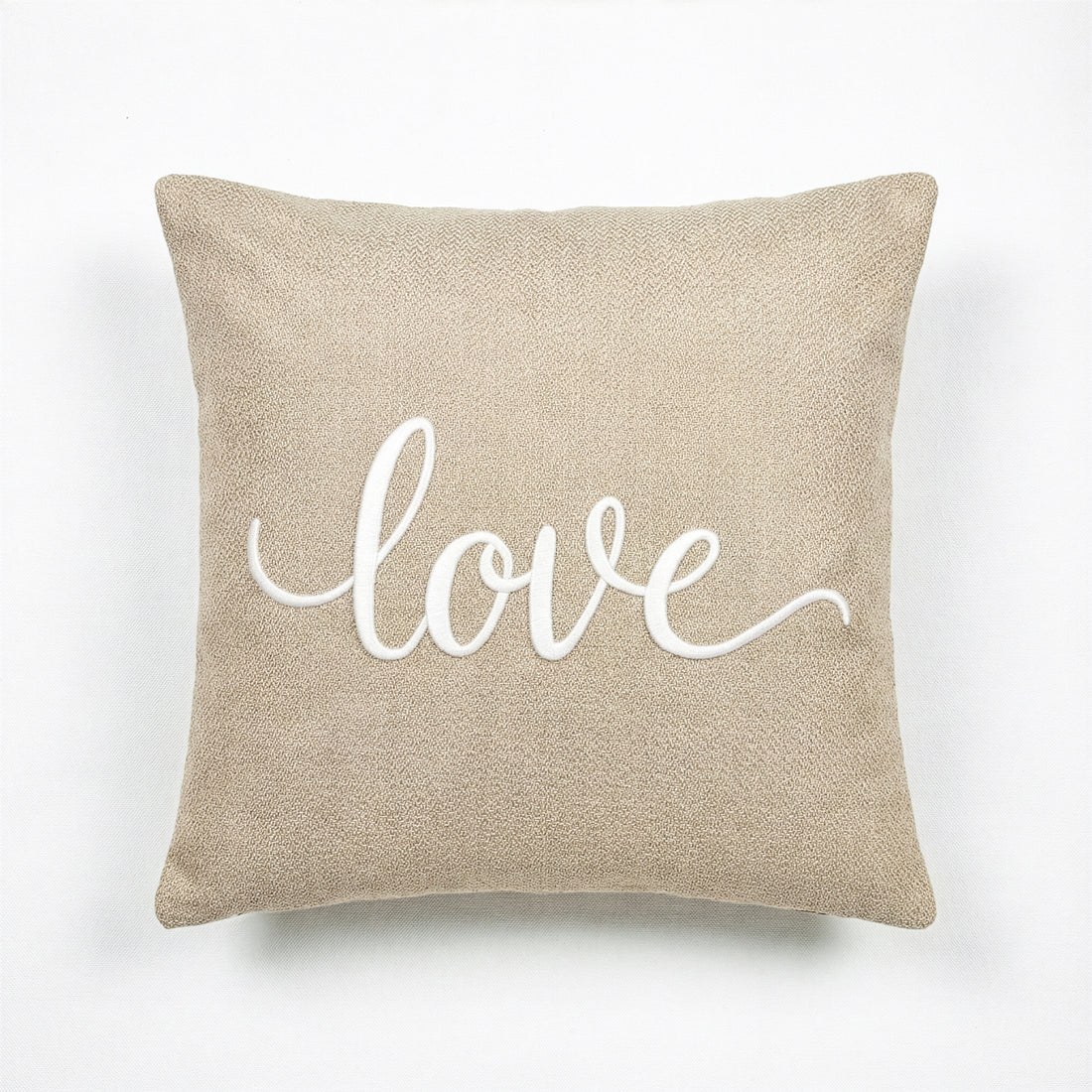 Love Embroidery Throw Pillow | 20"x20"