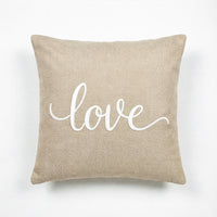 Love Embroidery Throw Pillow | 20"x20"