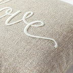 Love Embroidery Throw Pillow | 20"x20"