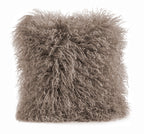 Mongolian Lamb Fur Throw Pillow | 16" x 16"