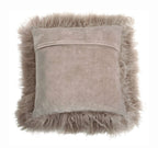Mongolian Lamb Fur Throw Pillow | 16" x 16"