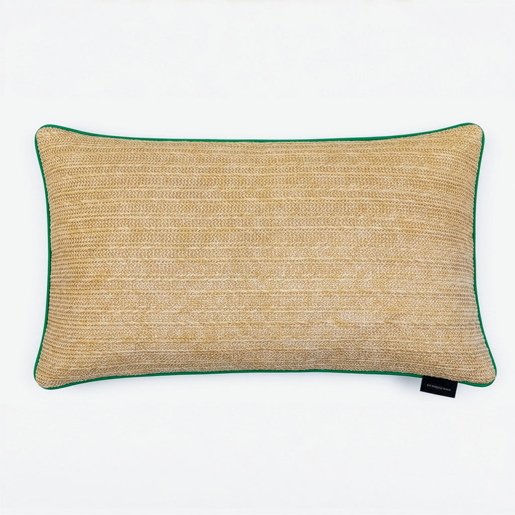 Outdoor Pickle Ball Raffia Pillow | 14"x24"