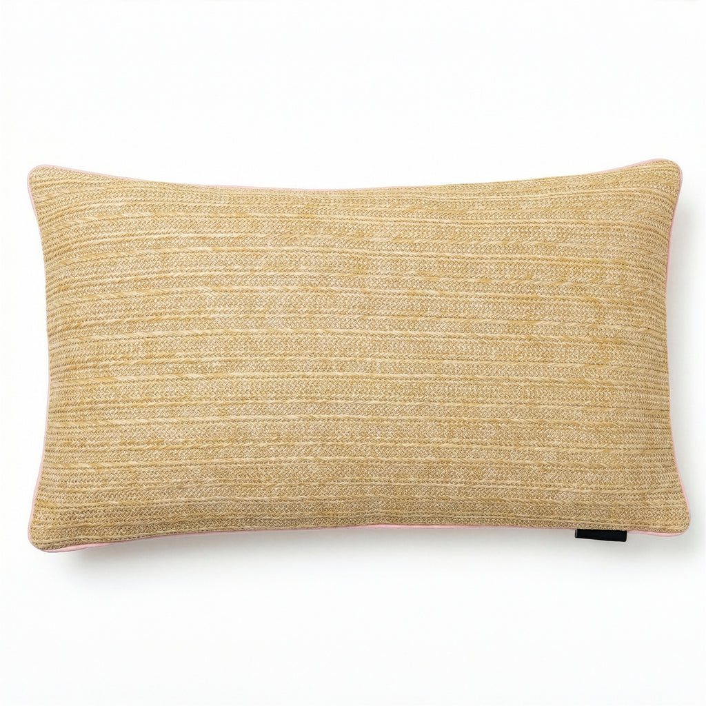 Outdoor Pickle Ball Raffia Pillow | 14"x24"