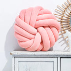 Camelia Round Knot Velvet Throw Pillow | 13"