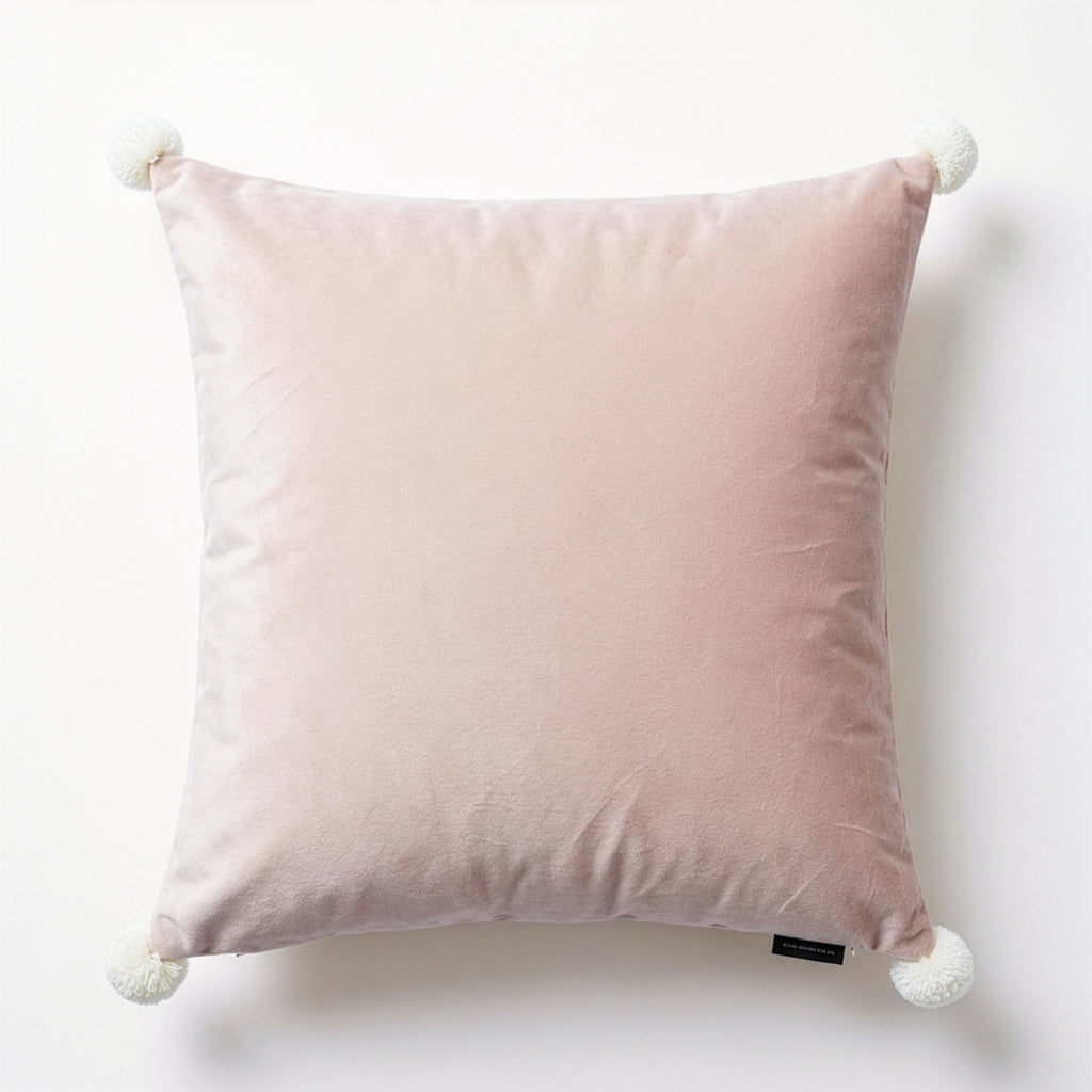 Bunny Pom Velvet Pillow | 20"x20"