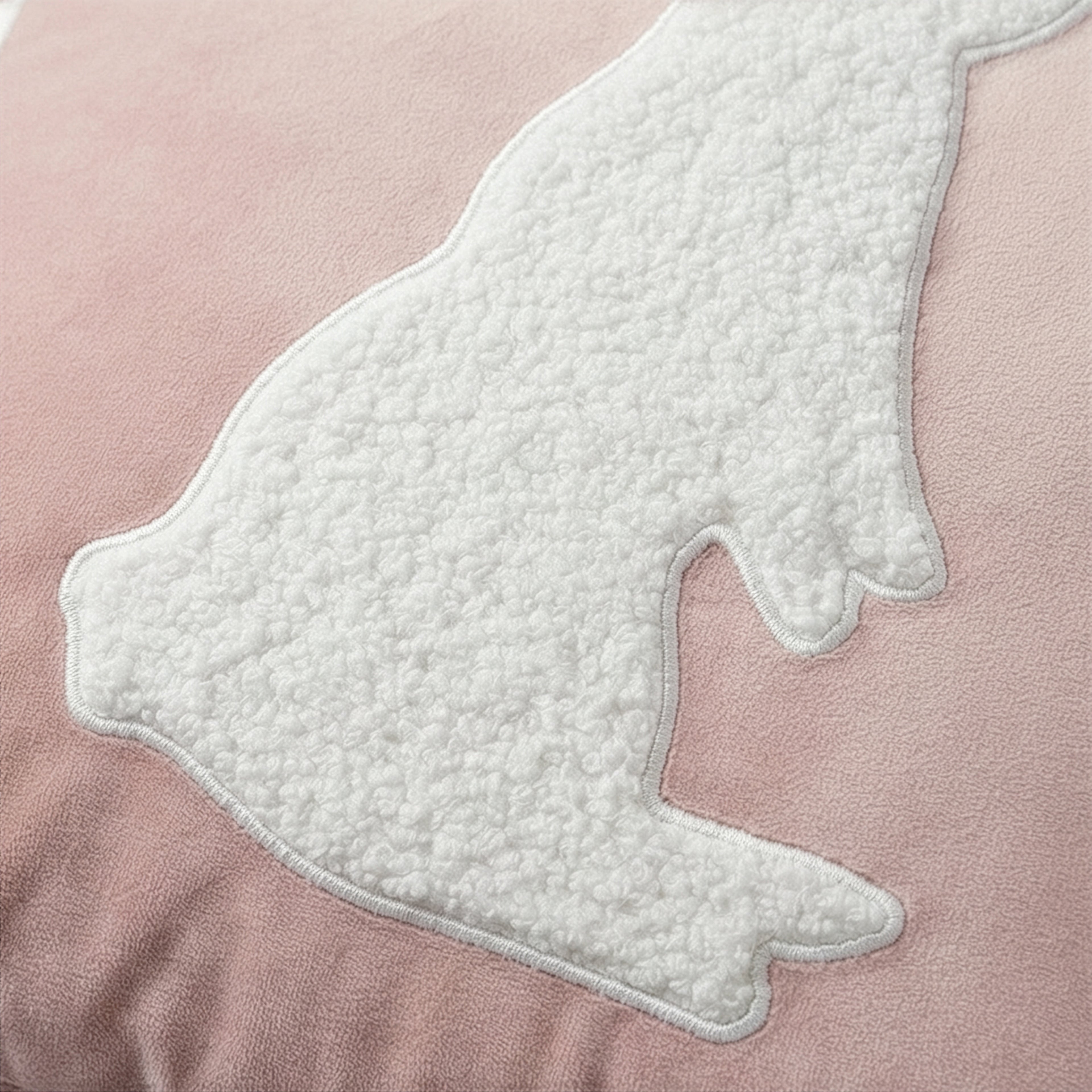 Bunny Pom Velvet Pillow | 20"x20"