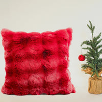 Giorgio Bubble Faux Fur Pillow Chili Pepper | 20"x20"