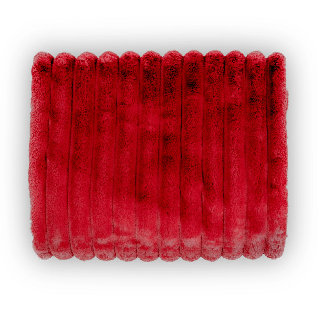 Ribbed Faux Fur Throw Blanket | 50"x70"