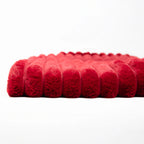 Ribbed Faux Fur Throw Blanket | 50"x70"