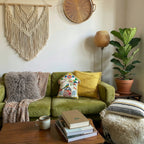 Mongolian Lamb Fur Throw Pillow | 16" x 16"