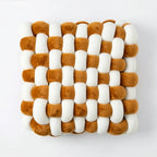 Sophia Two Toned Square Knot Pillow | 12"x13"x4.5"