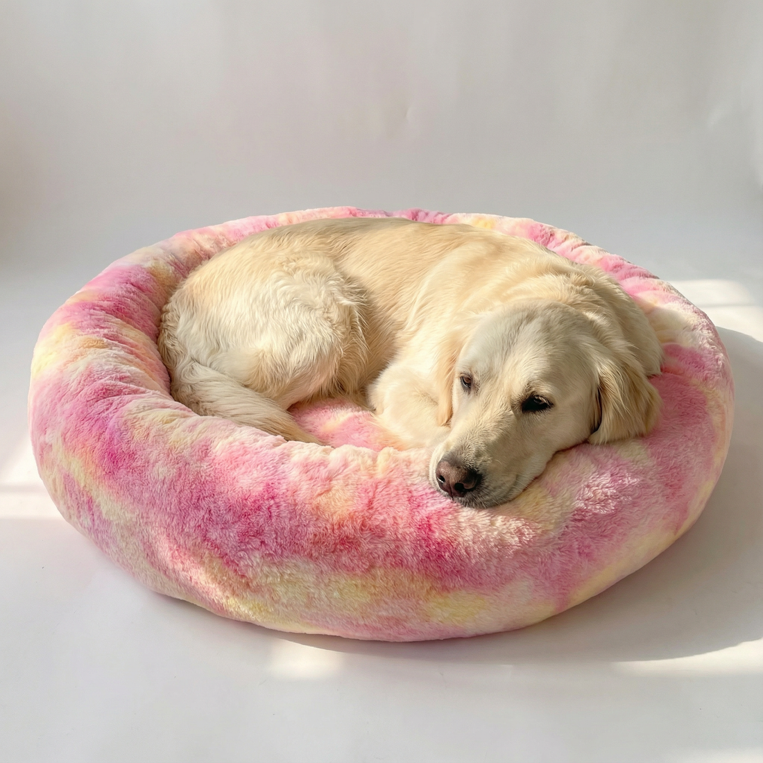 Candy Nest Ultra Soft Plush Donut Pet Bed