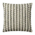 Rainbow Bean Green Textured Stripe Pillow | 20"x20"