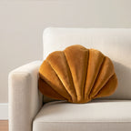 Shell Shaped Throw Pillow | 17" x 12"