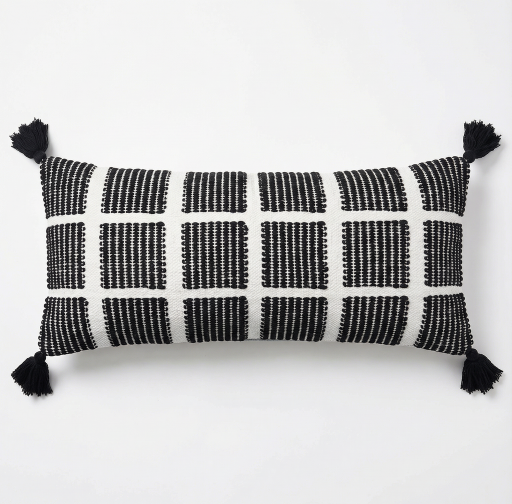 Zander Indian Handcrafted Throw Pillow Cover | 14" x 36"