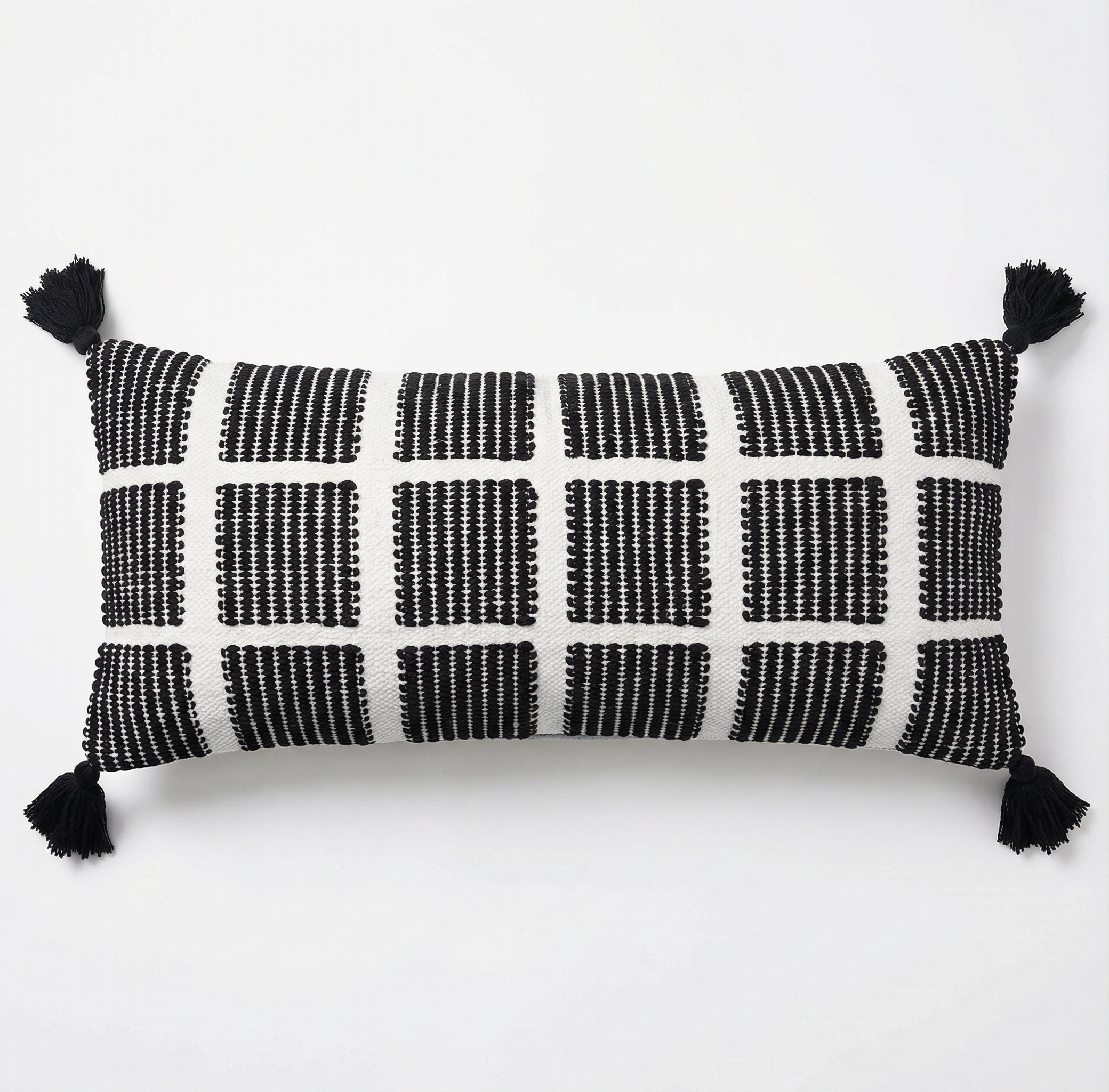 Zander Indian Handcrafted Throw Pillow Cover | 14" x 36"