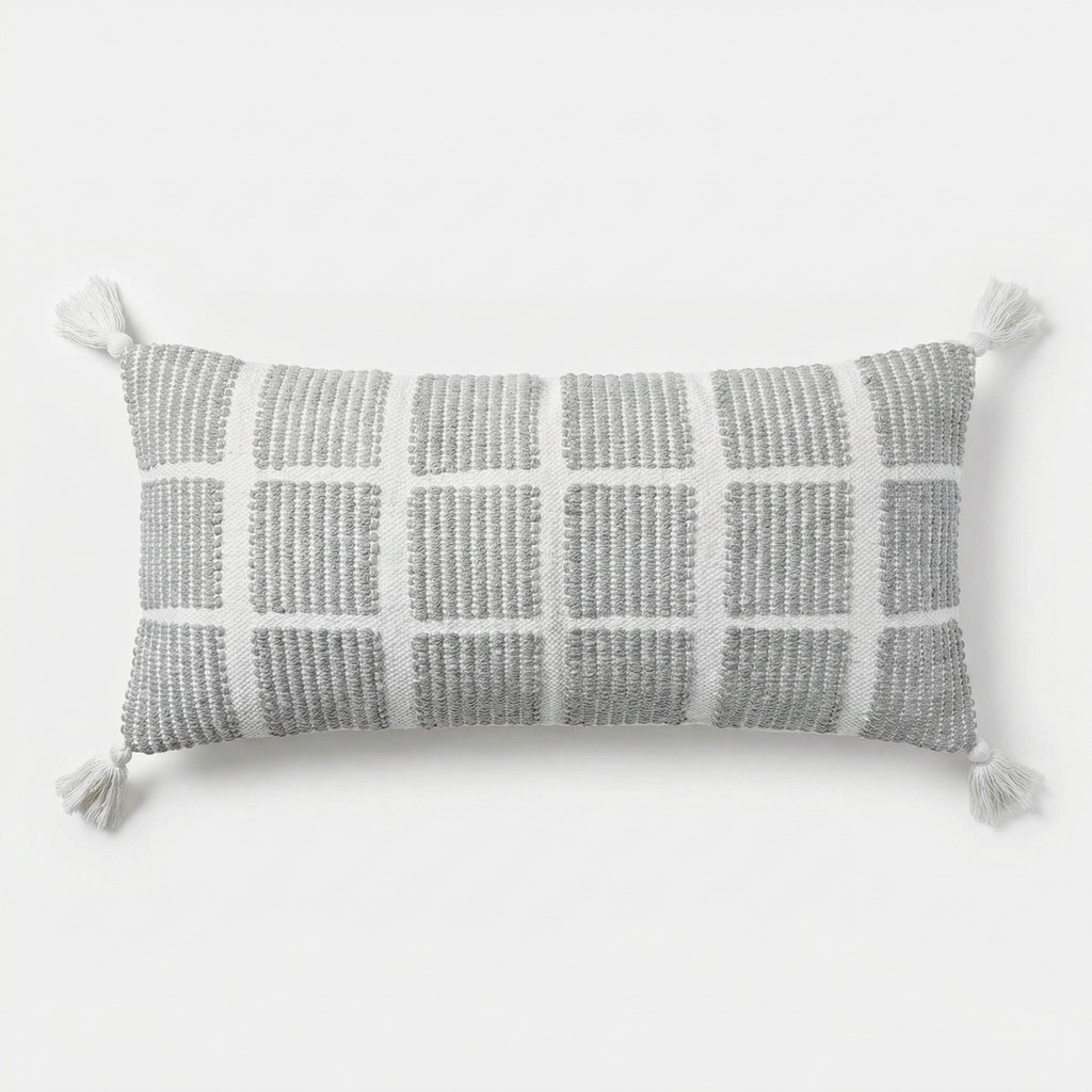 Zander Indian Handcrafted Throw Pillow Cover | 14" x 36"
