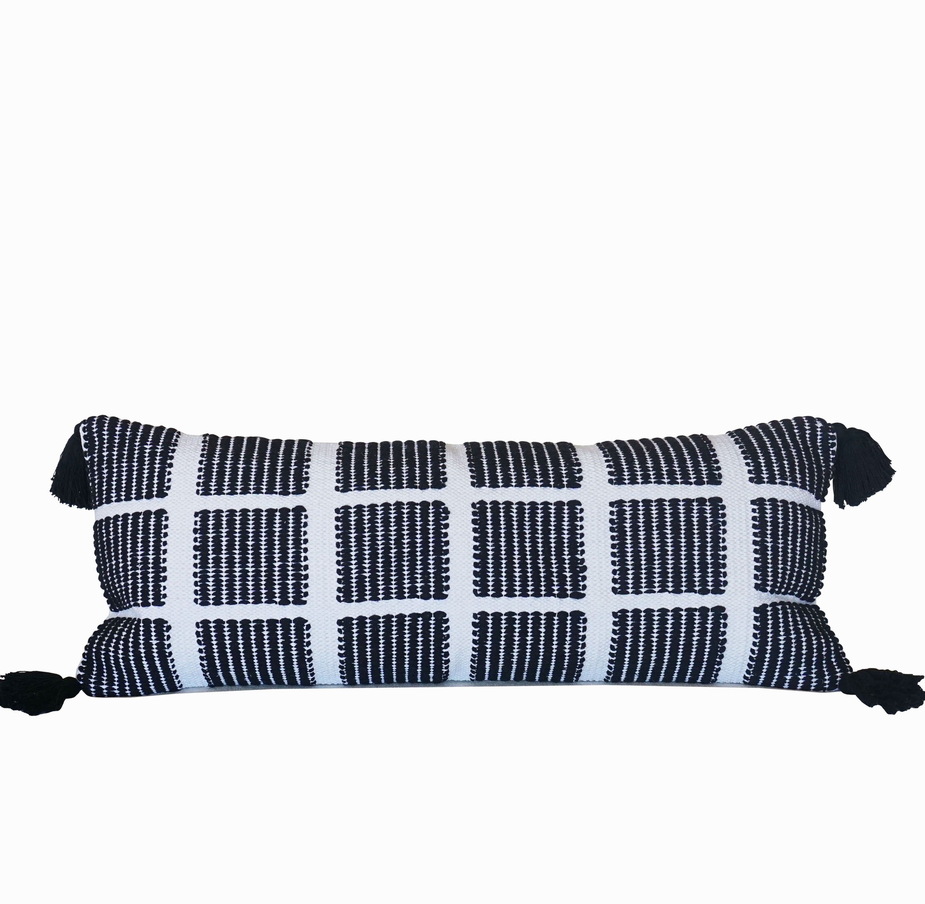 Zander Indian Handcrafted Throw Pillow Cover | 14" x 36"