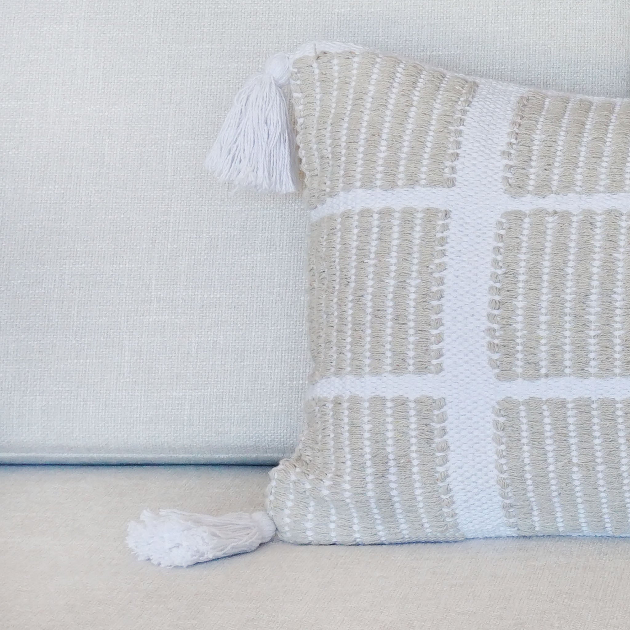 Zander Indian Handcrafted Throw Pillow Cover | 14" x 36"