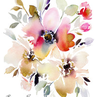 Bianca Rosen Cover | Soft Florals | 20"x 20"