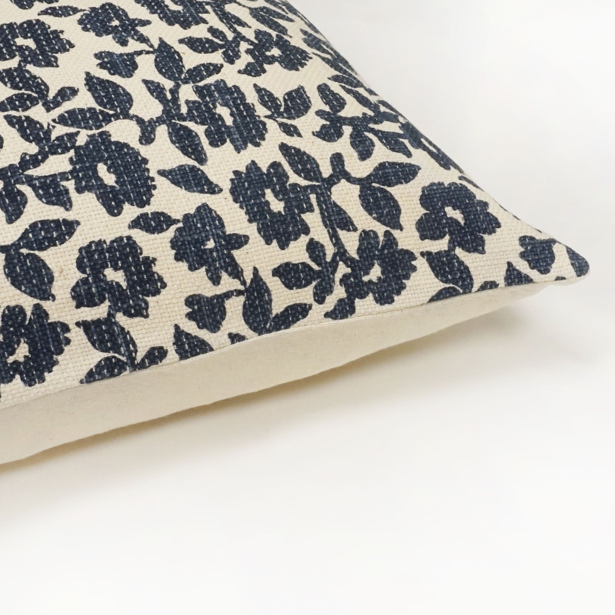 Flora Flower Print Throw Pillow Cover | 20" x 20"