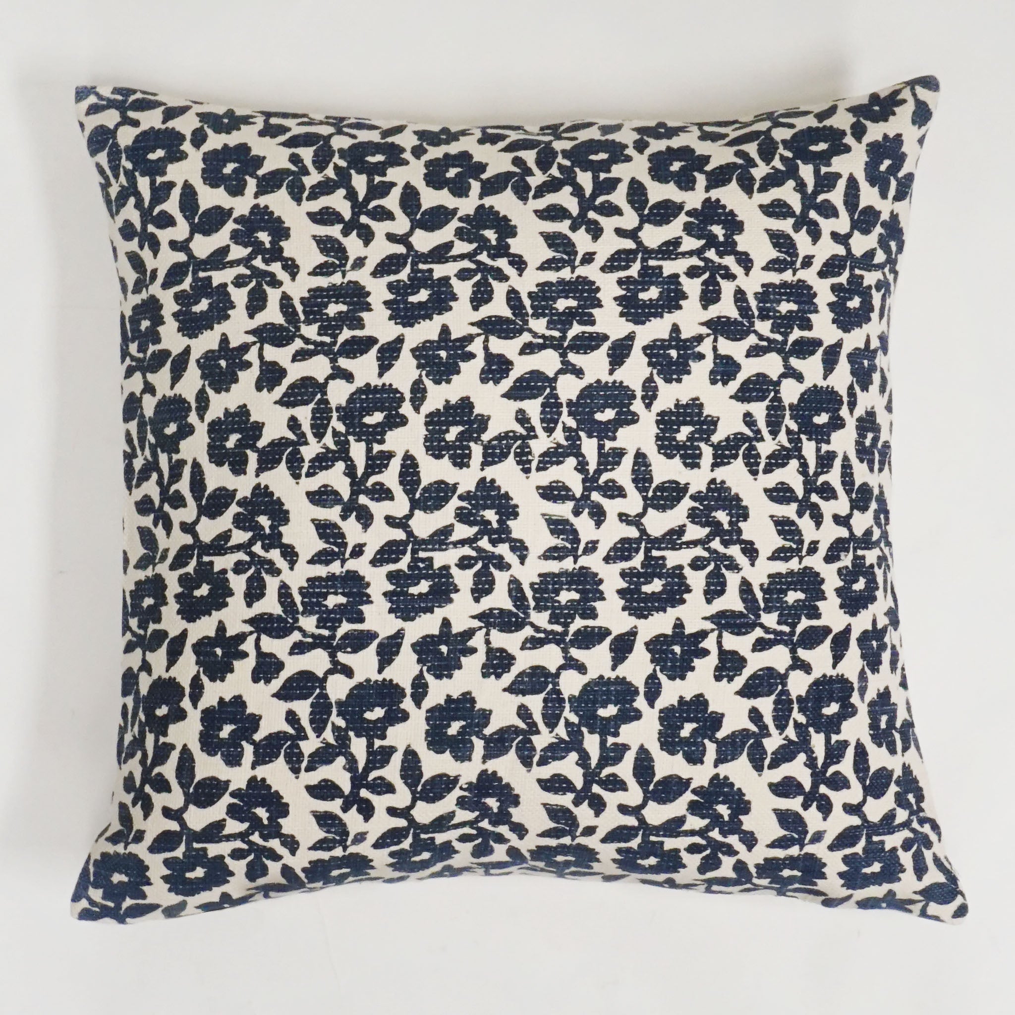 Flora Flower Print Throw Pillow Cover | 20" x 20"