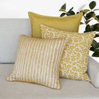 Flora Flower Print Throw Pillow Cover | 20" x 20"