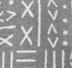 Dahlia Indian Throw Pillow Cover | Silver/White | 18"x 18"