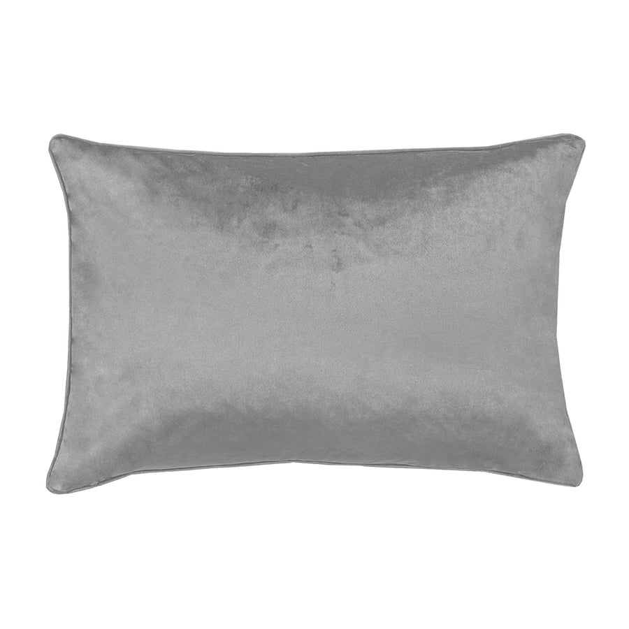 Maze Lumbar Cut Velvet Throw Pillow Cover | Navy | 14" x 20"