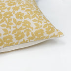 Flora Flower Print Throw Pillow Cover | 20" x 20"