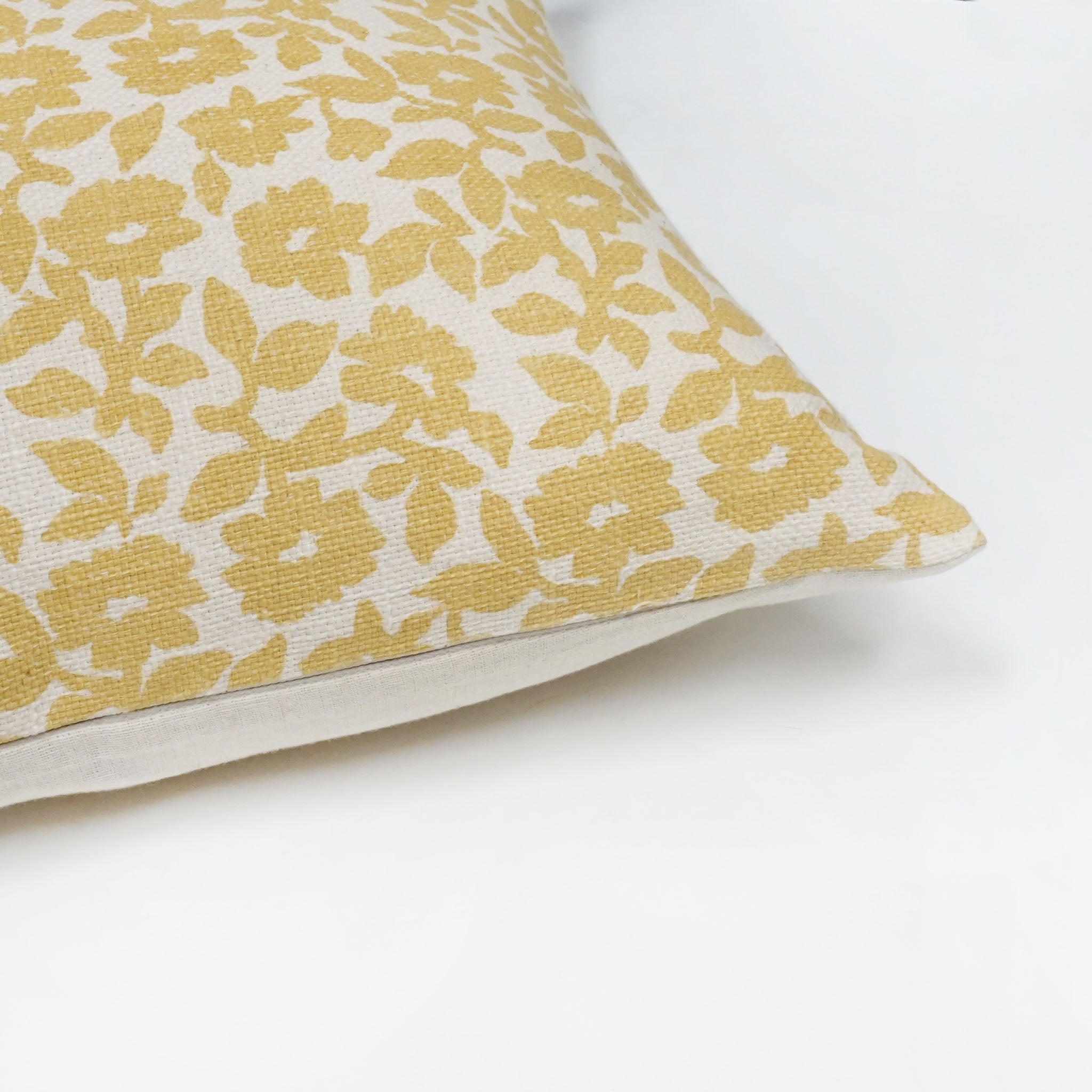 Flora Flower Print Throw Pillow Cover | 20" x 20"