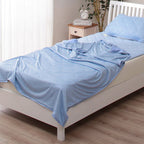 Premium Cooling Throw Blanket | Cozy and Ultra Soft Throw Blanket | Blue | 3 Sizes