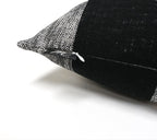 Set of 2 Linen Buffalo Check Throw Pillow Cover | Black/White | 20" x 20"