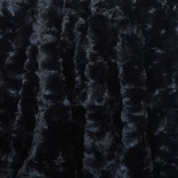 Morgan Faux Fur Throw Pillow | Black | 20" x 20"