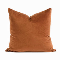 Euro Velvet Throw Pillow Cover | 24" x 24"