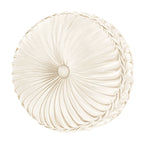 Dolce Round Pleated Pillow | 15"