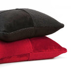 Viola Teddy Patchwork Throw Pillow Cover  | 20" x 20" | 22" x 22"