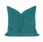 Set of 2 Belgian Velvet Throw Pillow Cover Knife Edge | 20" x 20"