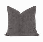 Set of 2 Belgian Velvet Throw Pillow Cover Knife Edge | 20" x 20"