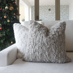 Morgan Faux Fur Throw Pillow Cover | 20" x 20"