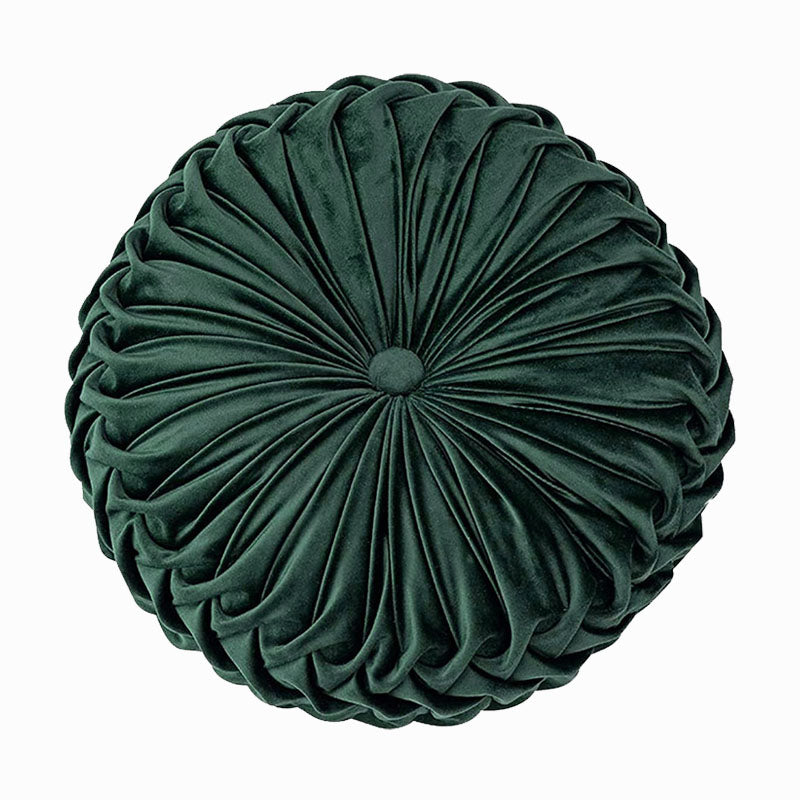 Dolce Round Pleated Pillow | 15"