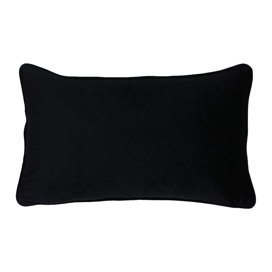 Ikat Lumbar Cut Velvet Throw Pillow Cover | Multi | 12" x 20"
