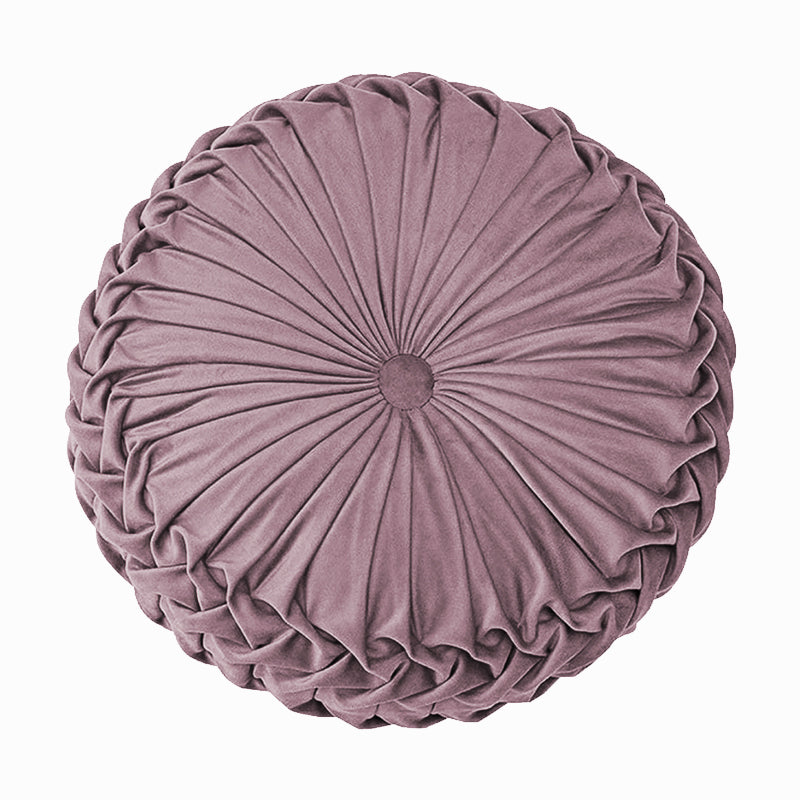 Dolce Round Pleated Pillow | 15"