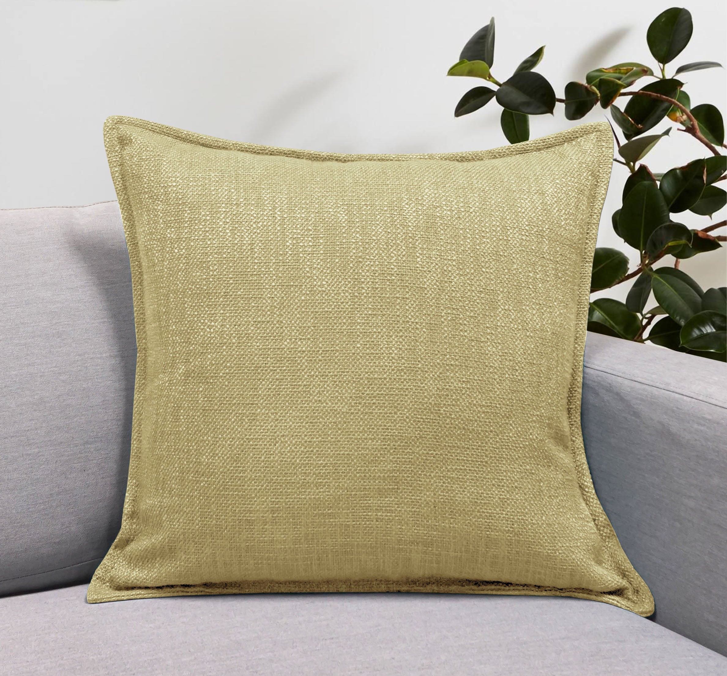 Set of 2 Basely Linen Look Throw Pillow Cover | 20" x 20"