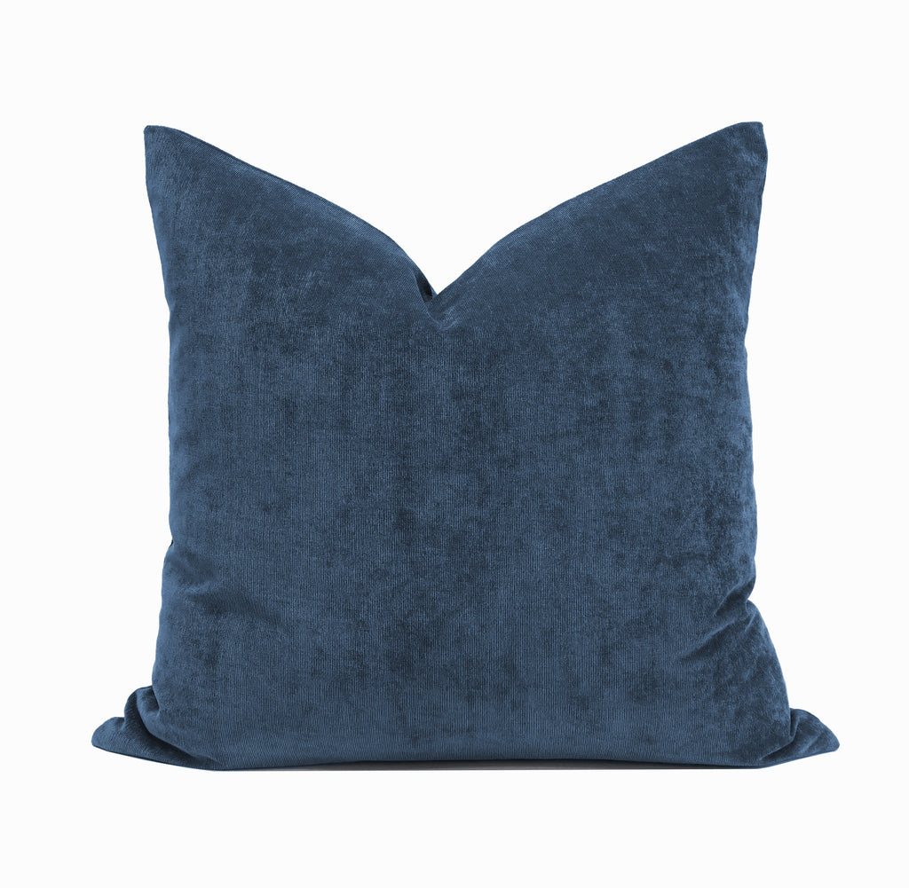 Set of 2 Belgian Velvet Throw Pillow Cover Knife Edge | 20" x 20"