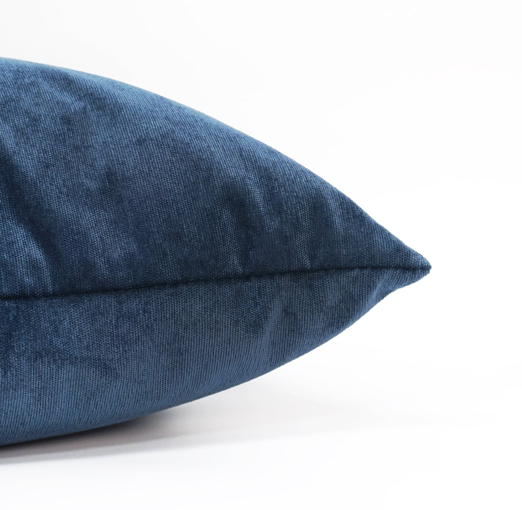Set of 2 Belgian Velvet Throw Pillow Cover Knife Edge | 20" x 20"